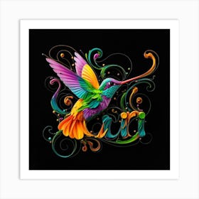 Hummingbird 10 Art Print