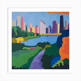 Abstract Park Collection Grant Park Chicago United States 2 Art Print