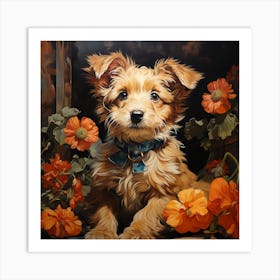 Poppy Dog 1 Art Print