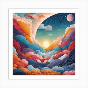 Clouds In The Sky Art Print