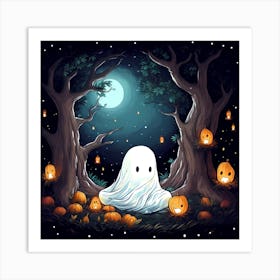 Ghost In The Woods 8 Art Print