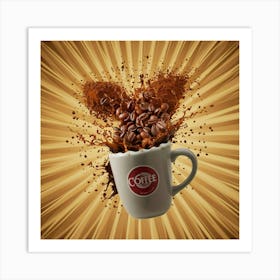 Coffee Splash Art Print