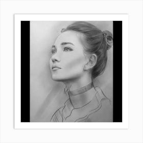 Portrait Of A Woman 6 Art Print