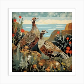 Bird In Nature Grouse 1 Art Print