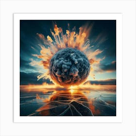 Atomic Explosion 2 Art Print