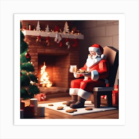 Christmas Santa 18 Art Print