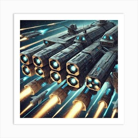 Tytan Class Dreadnought Missile Systems Iron Commonwealth Art Print