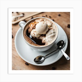 Coffee And Ice Cream 2 Art Print