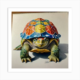 Colorful Turtle Art Print