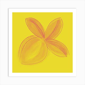 Lemon Yellow Bright 2 Art Print