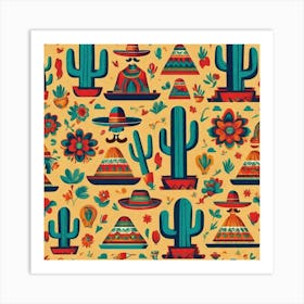 Mexican Pattern 2 Art Print