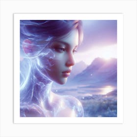 Ice Woman Art Print