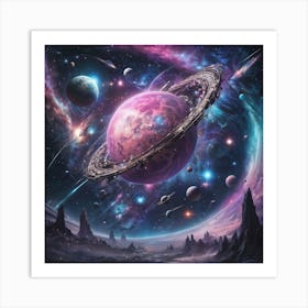 Space Galaxy Art Print