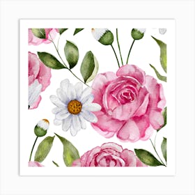 Flowers wall art Art Print