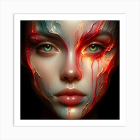 Face Of Fire Art Print