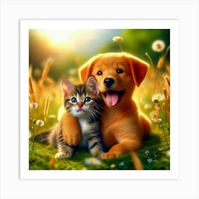 Tierfreundschaft 8820360 1280 3 Art Print