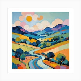 Road To The Sun Art Print