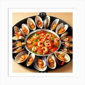 Clams And Mussels 1 Art Print