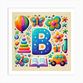 Alphabet B 1 Art Print