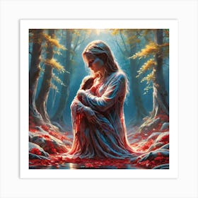 Woman Of The Woods Art Print