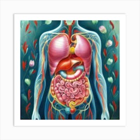 Organs Of The Human Body 17 Art Print