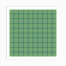 Plaid Fabric 193 Art Print