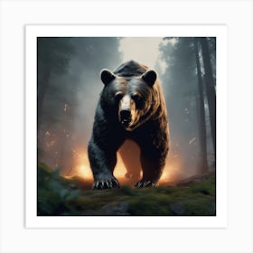 Bear In The Forest 14 Art Print