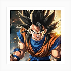 Dragon Ball Z Wallpaper 13 Art Print