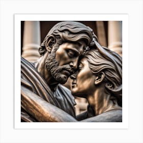 Jesus And Mary Art Print