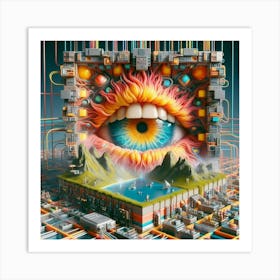 DMT ai art 011 Art Print