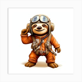 Star Wars Sloth 5 Art Print