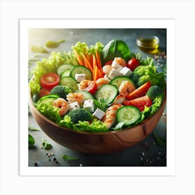 Salad In A Bowl 1 Art Print