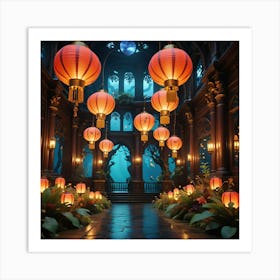 Chinese Lanterns 2 Art Print