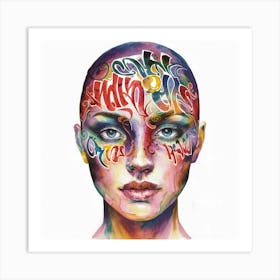 Woman'S Head Art Print