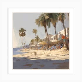 La Plage Matisse 4 Art Print