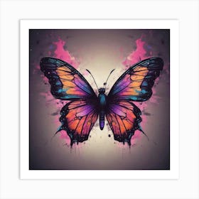 Butterfly Painting 244 Art Print