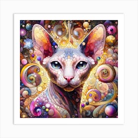 Sphynx-cat 2 Art Print