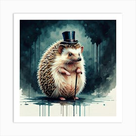 Hedgehog Gent Poster