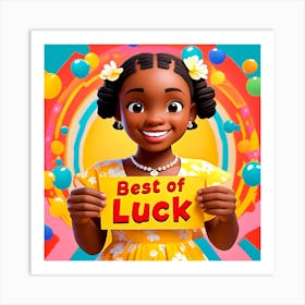 Best Of Luck 2 Art Print