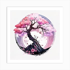Cherry Blossom Tree 12 Art Print