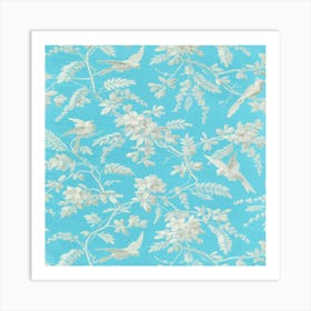 Blue Birds 1 Art Print