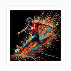 Manchester United Soccer Player 1 Art Print