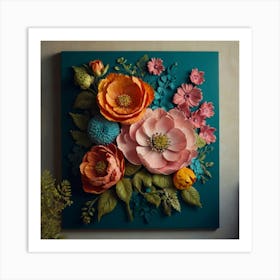 Paper Flowers Art Print