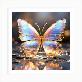 Butterfly of glass Art Print