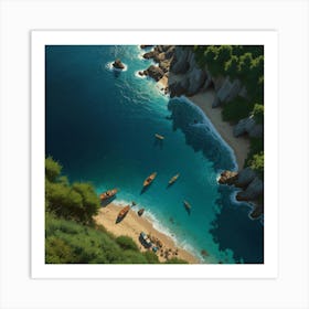 Aegean Coast Art Print