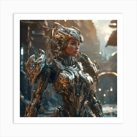 Cyborg warrior 1 Art Print