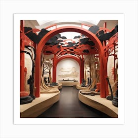 Asian Archway Art Print