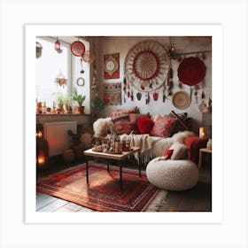 Bohemian Living Room Art Print