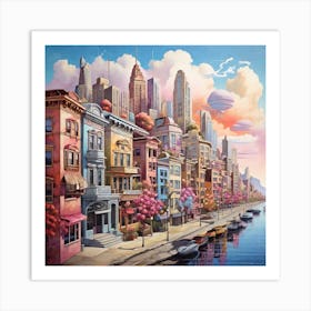 Cityscape 5 Art Print