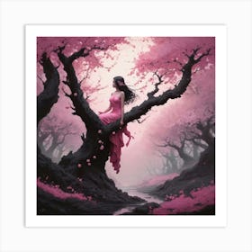 Cherry Blossom Tree Art Print